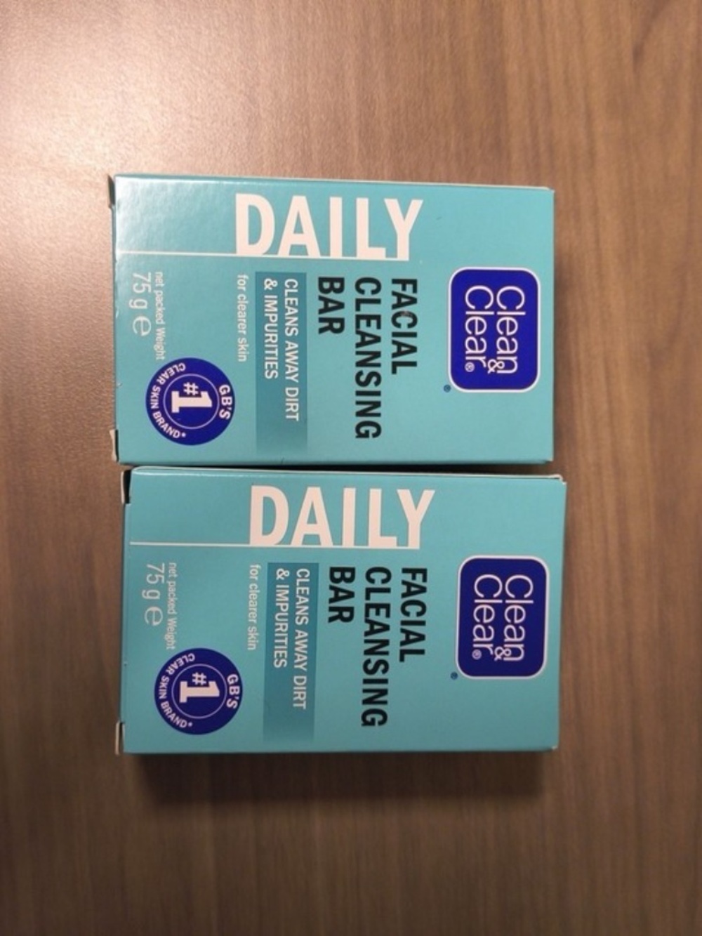 Clean & Clear Facial Cleansing Bar 75g, Cleans Away Dirt & Impurities x 2 bars